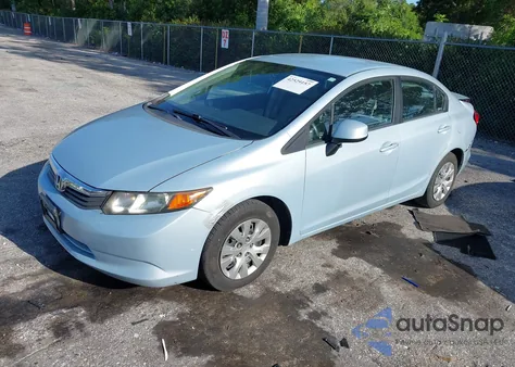 2012 Honda Civic Lx from USA, damaged, VIN 19XFB2F58CE085586